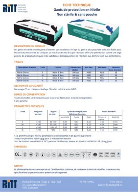 Offre Destockage Gants Nitrile Bleu & Noire de Qualité Premium 4.90€/boîte