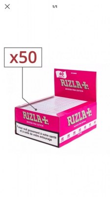 Papier A Rouler Slim Rizla Micron Pink X 50