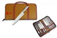 Set Couteaux 9 pcs, inox - TITANE avec sacoche de transport - Royaltyline-Swiss line