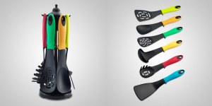 Ensemble Ustensile de cuisine 6 pcs sur support