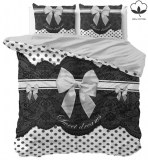 "Romance" Set 2/3 pcs Parure de Lit 100% Coton Housse de Couette+Taie d'Oreiller 140-20...