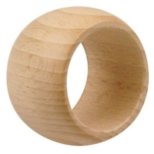 ROND de SERVIETTE EN Bois CHARME NATUREL DIAM 55 MM HT 40 MM