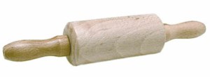ROULEAU A PATISSERIE MINI BOIS CLAIR 21 X 3.5 CM USTENSILE CUISINE POUR ENFANT