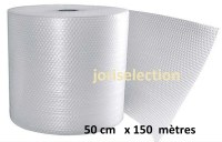 ROULEAU DE FILM A BULLE D'AIR - 50 CM x 150 METRES IDÉAL POUR LA PROTECTION -