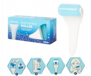Lot de 4 Rouleaux de massage rafraichissant pour le corps et le visage NEUF