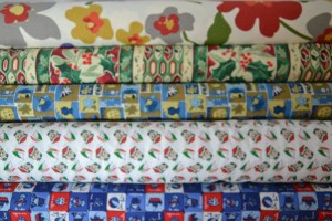 Lot de rouleaux de tissus