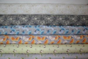 Lot de rouleaux de tissus