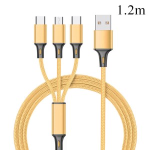 Câble Chargeur Multi Embout,3 en 1 Câble Universel Destockage Grossiste