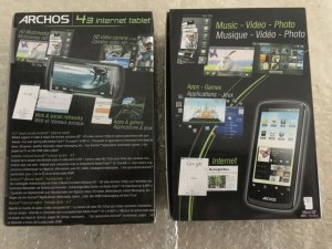 15 PIÈCES ARCHOS 35 it 4Go + 15 PIÈCES ARCHOS 43 it 16Go RECONDITIONNÉS