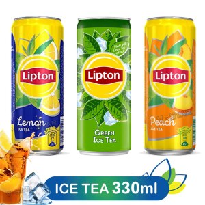 Lipton Peach 0,33 cl , Lipton Lemon 0,33 cl , Lipton Green 0,33 cl