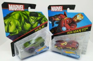 Hot Wheels MARVEL de Mattel - voiture avec différents personnages