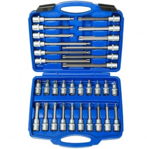 Coffret à Outils avec 32 PCS et Douilles Torx KRAFTMULLER
