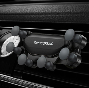 Support téléphone Voiture universel, grille d'aération, noir