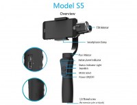 Best 3-AXIS smartphone gimbals Stabilizer for Go pro and sport cameras