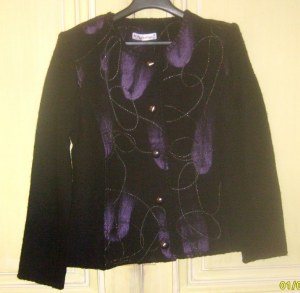 VESTE FEMME  EN LAINE BOUILLIE
