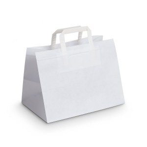 SACS PAPIER AVEC POIGNEES Couleur KRAFT ou BLANC
