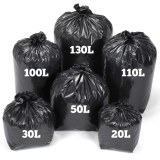 Sac poubelle noir - différentes tailles de 30L à 130L