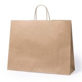 Sac Shopping "Tobin" en Papier Kraft - Objet publicitaire AVEC ou SANS logo - Cadeau cl...