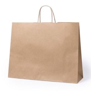 Sac Shopping "Tobin" en Papier Kraft - Objet publicitaire AVEC ou SANS logo - Cadeau cl...