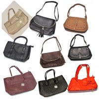 Lot de 9 sacs a main femme, synthétiques