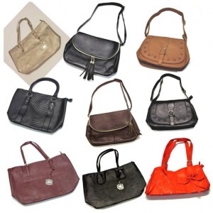 Lot de 9 sacs a main femme, synthétiques
