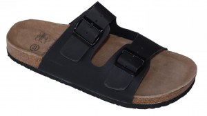 SANDALES HOMME CUIR MARION ROTH NOIRES