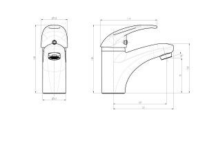 DESTOCKAGE EXCLUSIF SCHÜTTE Mitigeur de lavabo AQUA 2 SAVE Chrome