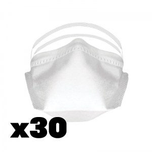 SHOP-STORY - SANITRADE FFP2 : Boîte de 30 Demi-Masques respirateurs FFP2 Jetables Norme...