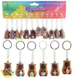 Capybara – Porte-clés 3D assortis (5 cm)