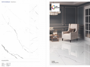 Carrelage 120x240 - Mat et Brillant - Calacatta