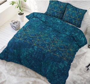 "Doxy" Set 2/3 pcs Parure de Lit Coton Mélangé Housse de Couette+Taie d'Oreiller