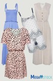 Robes d'été, salopettes, barboteuses, mix de marques, destockage