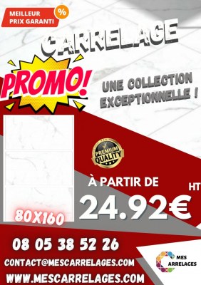 Carrelage 80x160 - Mat et Brillant - Satuario