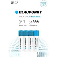 Lot de 100 pack de 4 piles Zinc Essential AAA R03 BLAUPUNKT