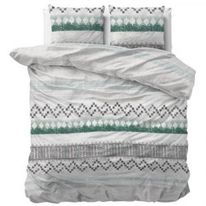 "Scally" Set 2/3 pcs Parure de Lit Coton Mélangé Housse de Couette+Taie d'Oreiller