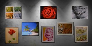 Peintures mélangent petite