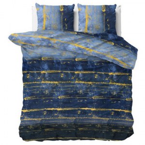 "Scratchy" bleu Set 2/3 pcs Parure de Lit Coton Mélangé Housse de Couette+Taie d'Oreiller