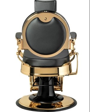 Fauteuil Barbier Vintage Homme Florence OR NOIR