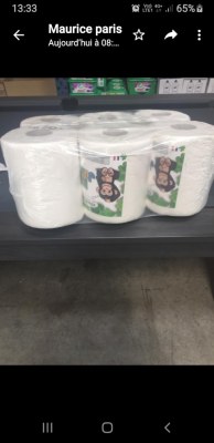 Palette bobine essuie tout