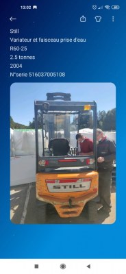 Lot chariots élévateurs et autre