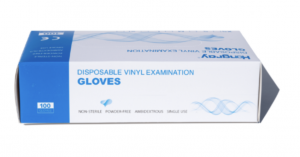 Gants vinyle non poudrés transparents