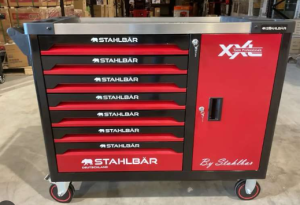 RED Stahlbär 6/7 JUMBO Heavy-Duty Tool Trolley with many tools