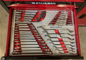 RED Stahlbär 6/7 JUMBO Heavy-Duty Tool Trolley with many tools