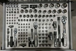 Grey Finish – Stahlbär 6/7 JUMBO Rolling Tool Cabinet With a Lot of Tools!