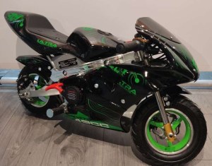 UltraMotocross Pocket Bike | Black/Green | Now in Stock in our Warehouse in Holland!!