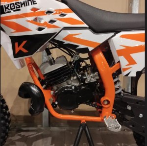 Koshine Mini Dirtbike | 49 CC | White/Orange | Now in Stock in Our Warehouse in Holland!!