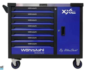 Heavy-Duty Wöhrstahl 6/7 JUMBO Tool Trolley – BLUE EDITION