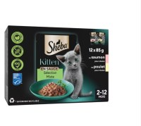 SHEBA KITTEN EN SAUCE SELECTION MIXTE 12X85G