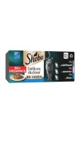 SHEBA DELICES DU JOUR EN SAUCE AU CABILLAUD/SAUMON/THON 50X50G