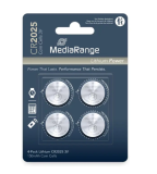 Pile Bouton Lithium MediaRange CR2025 4 pcs – EAN 4260283113330